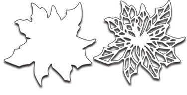 Burst of Red Poinsettia - Christmas Penny Black Creative Die