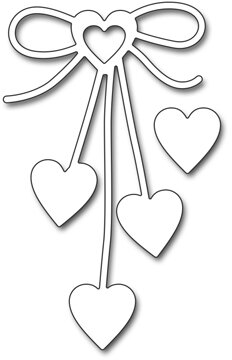 Heart Bow - Penny Black Die