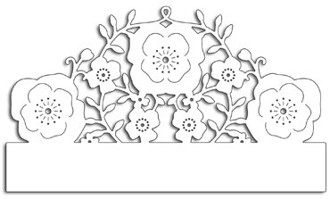 Floral Half Border - Penny Black Craft Die