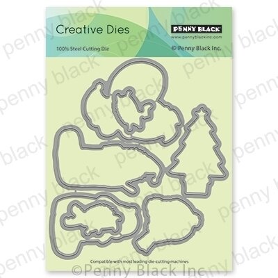 Cozy Critters Cut Out - Christmas Penny Black Craft Die
