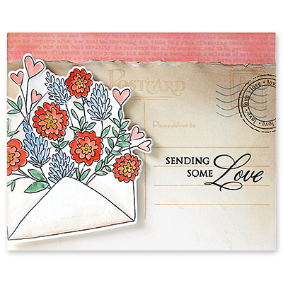 Bunches Of Love Cut Out - Craft Die Set
