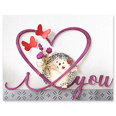 I Heart You - Valentine Craft Die