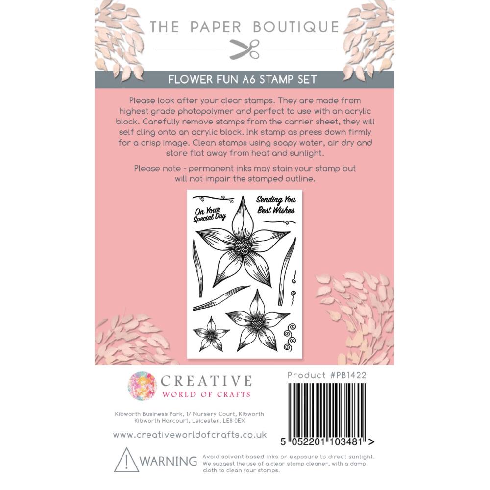 Flower Fun - A6 Clear Stamp