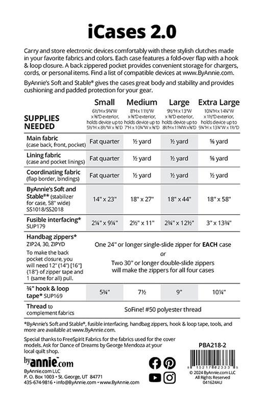 iCases 2.0 - Sewing Pattern
