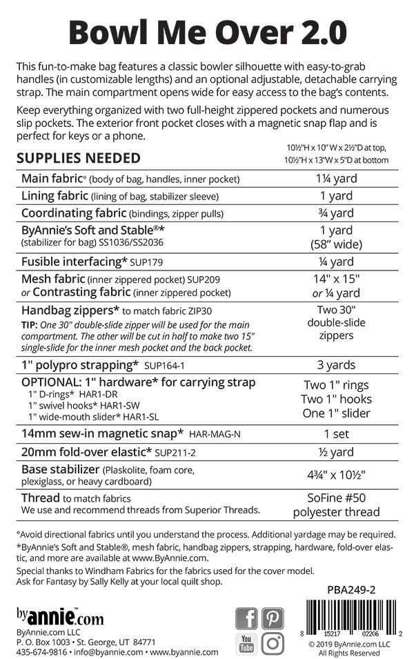 Bowl Me Over 2.0 - Sewing Pattern