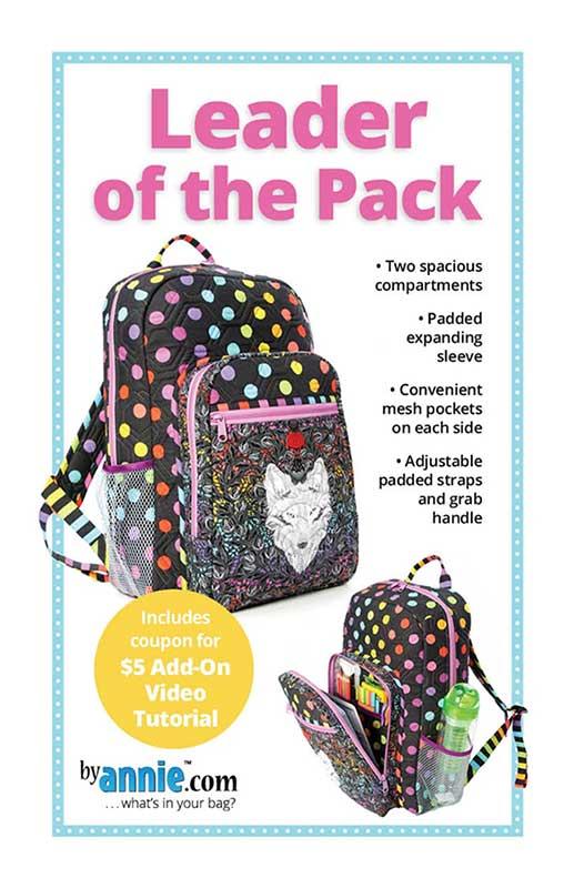 Leader of the Pack - Quilt Pattern, zoomed in. Select this picture to zoom back out.