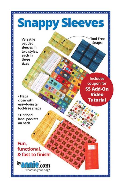 Snappy Sleeves - Quilt Pattern, zoomed in. Select this picture to zoom back out.