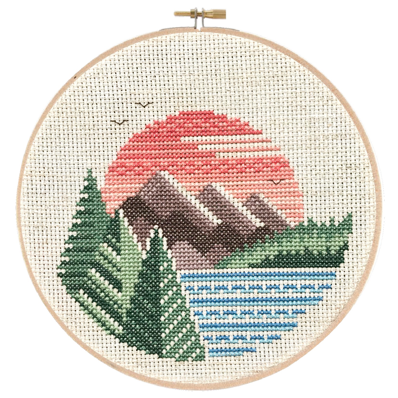 Cordillera - Cross Stitch Pattern, zoomed in. Select this picture to zoom back out.