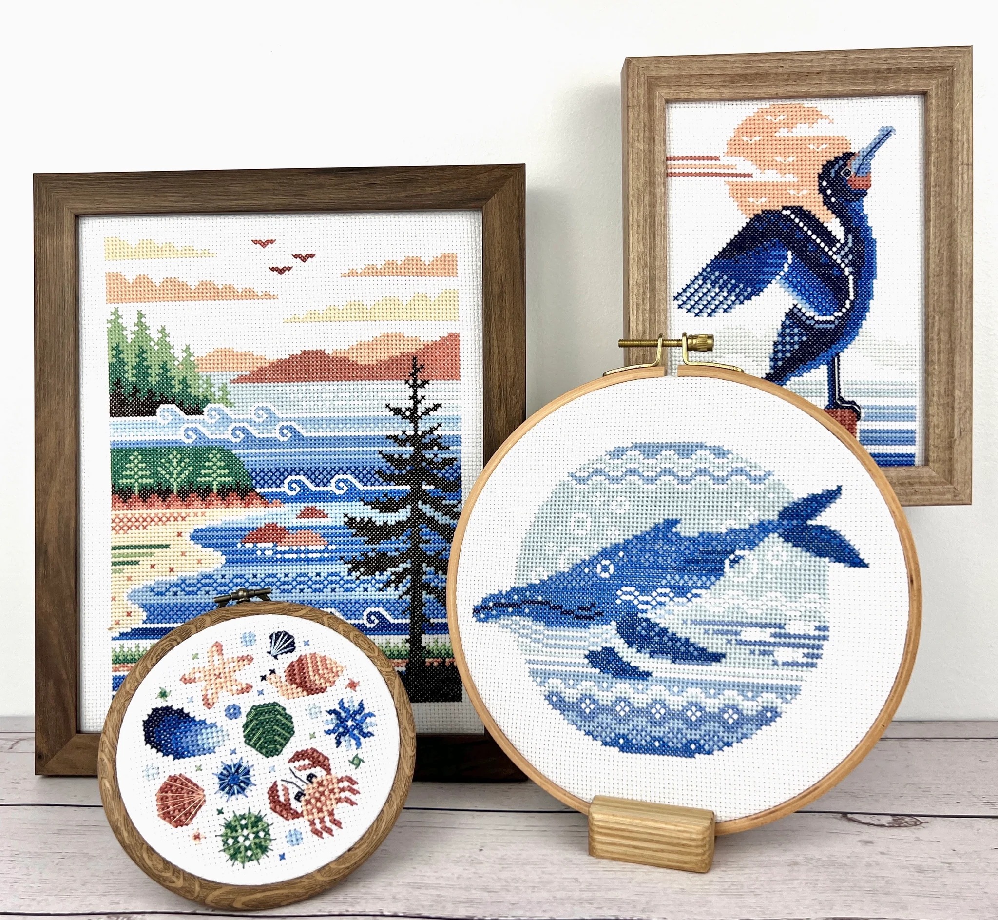 Northeastern Coastal Zone - Cross Stitch Book, different perspective #1, zoomed in. Select this picture to zoom back out.