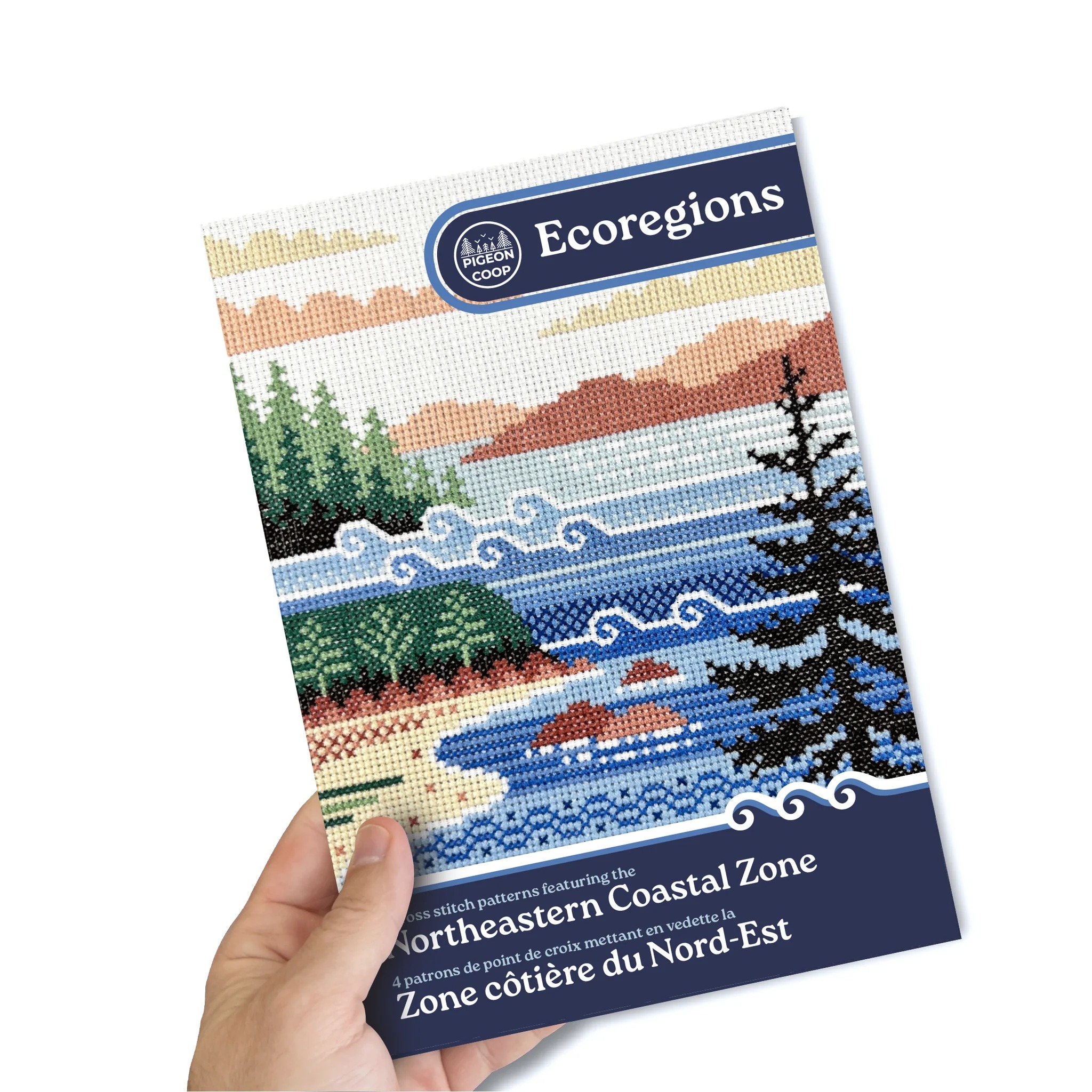 Northeastern Coastal Zone - Cross Stitch Book, different perspective #2, zoomed in. Select this picture to zoom back out.