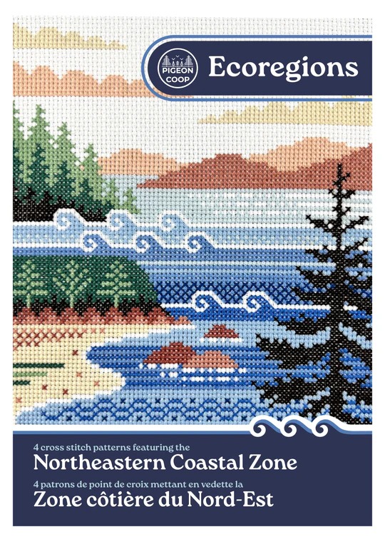 Northeastern Coastal Zone - Cross Stitch Book, zoomed in. Select this picture to zoom back out.