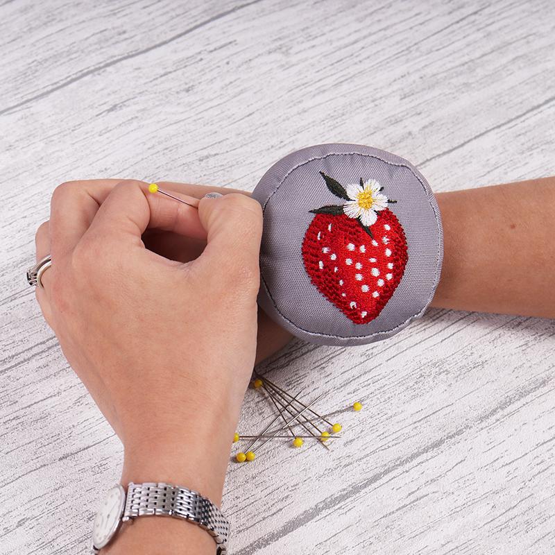 Strawberry Pincushion Wrist Strap