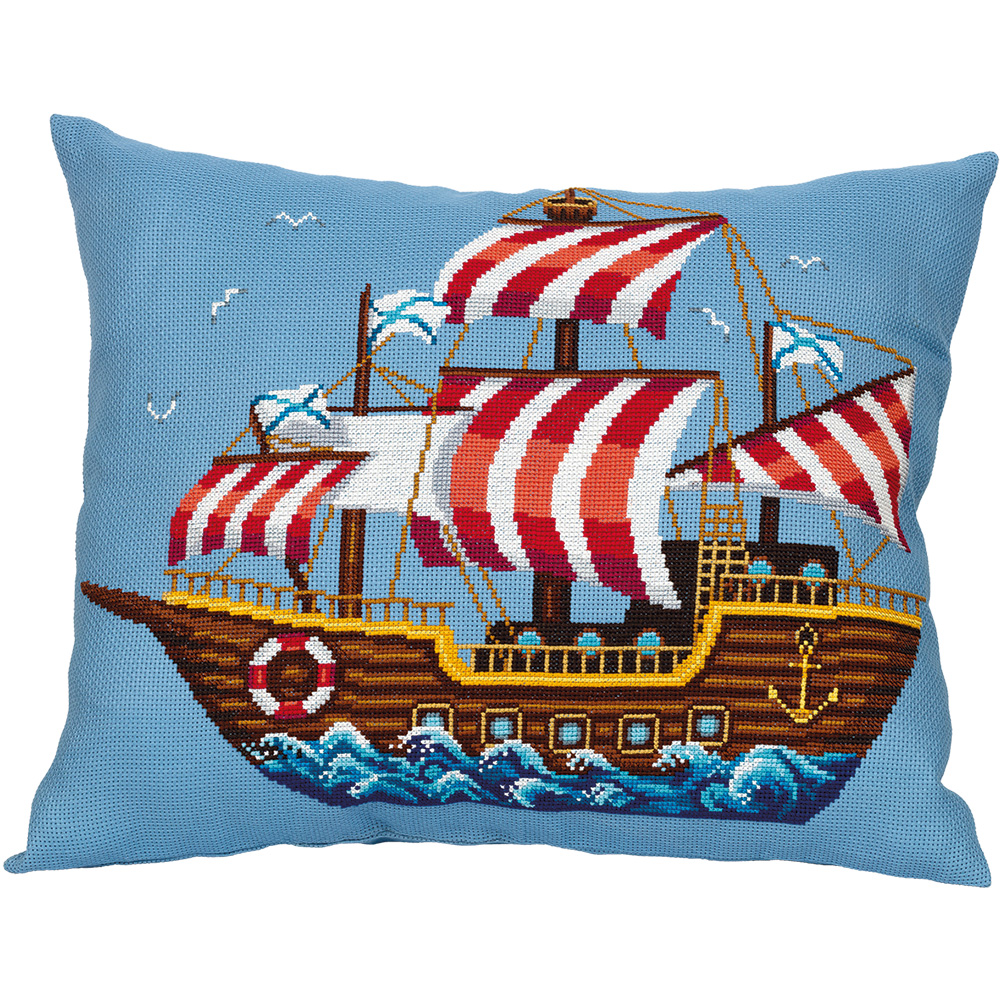 Ship (Cushion Front) - Cross Stitch Kit