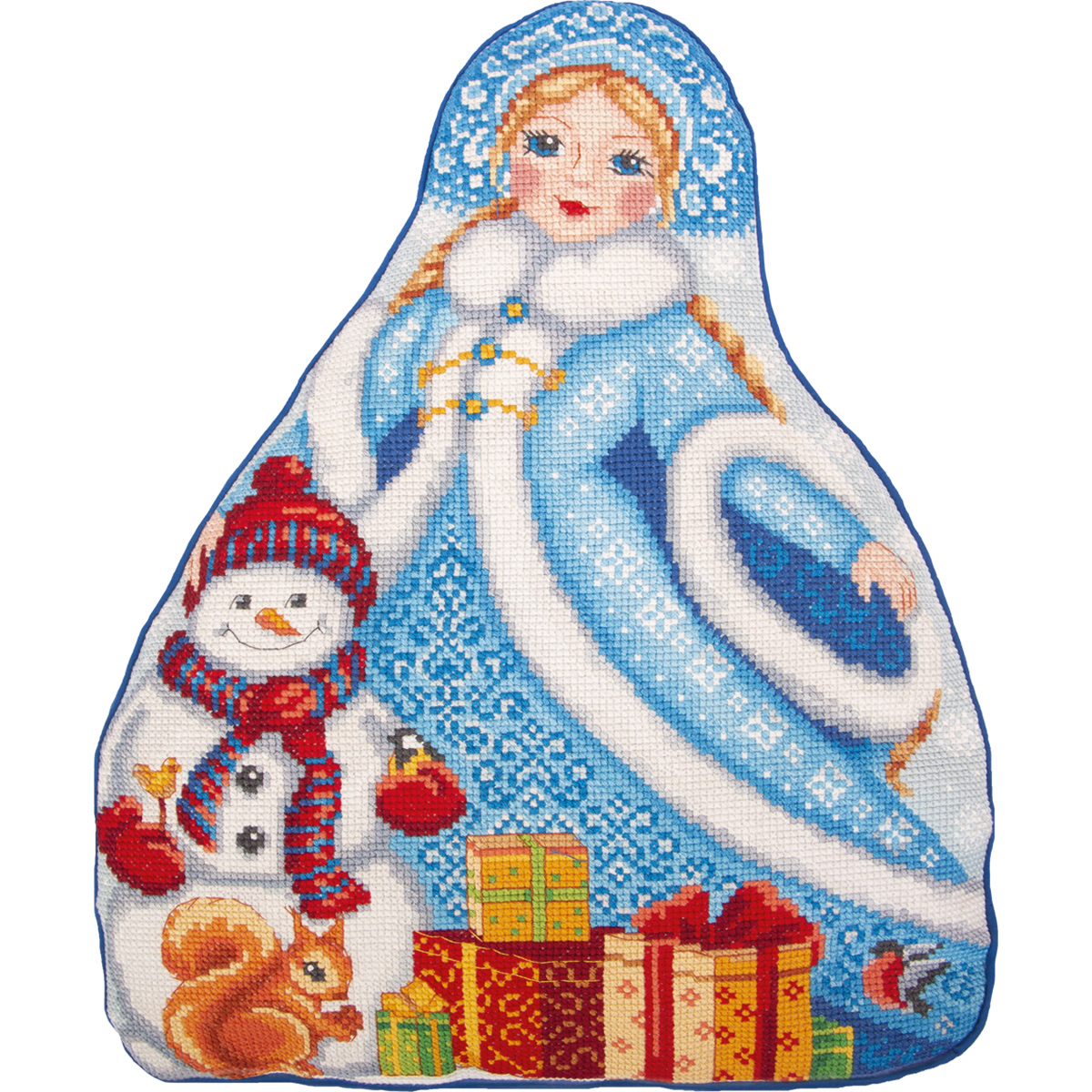 Snow Maiden (Cushion Front) - Christmas Cross Stitch Kit
