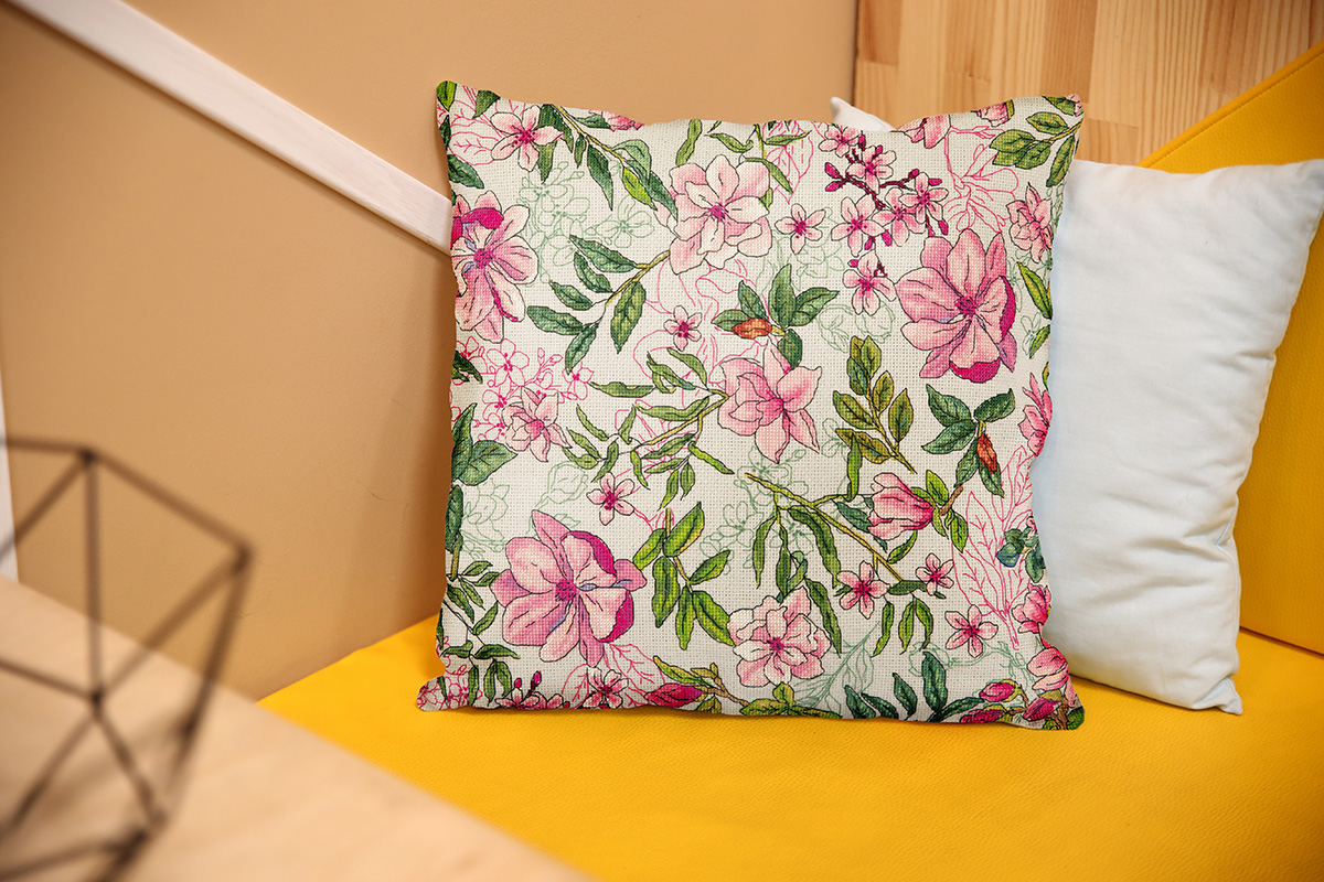Magnolia Cushion Front - Cross Stitch Kit