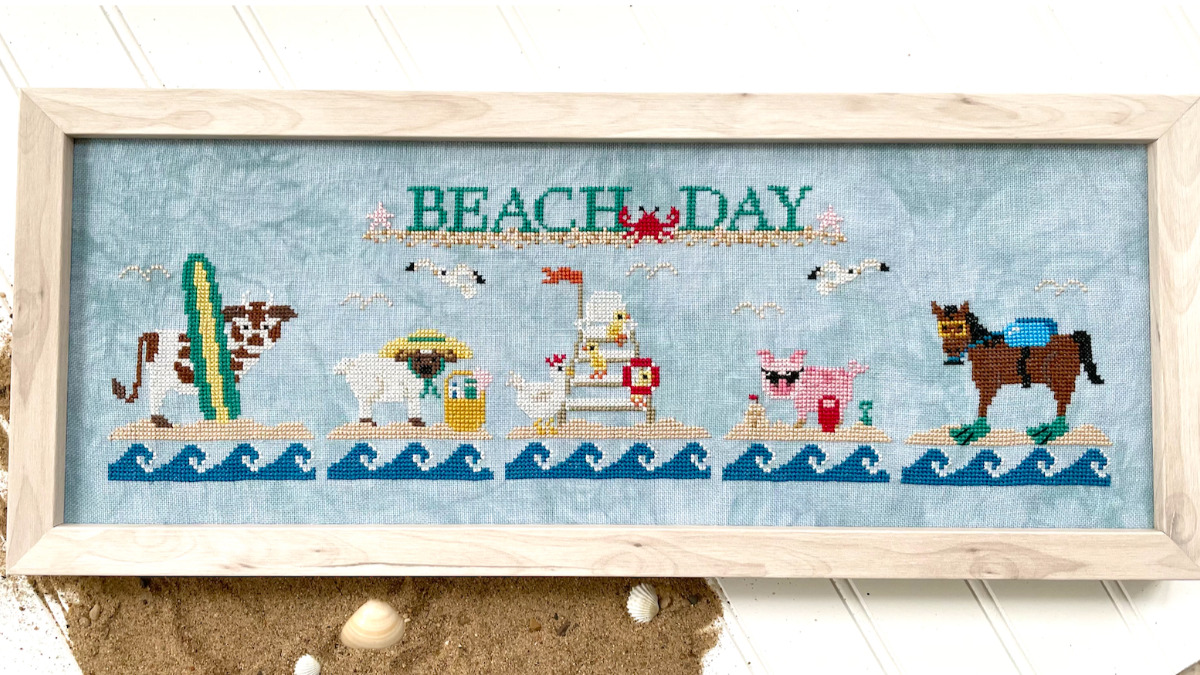 Scuba Stallion - Beach Day - Cross Stitch Pattern