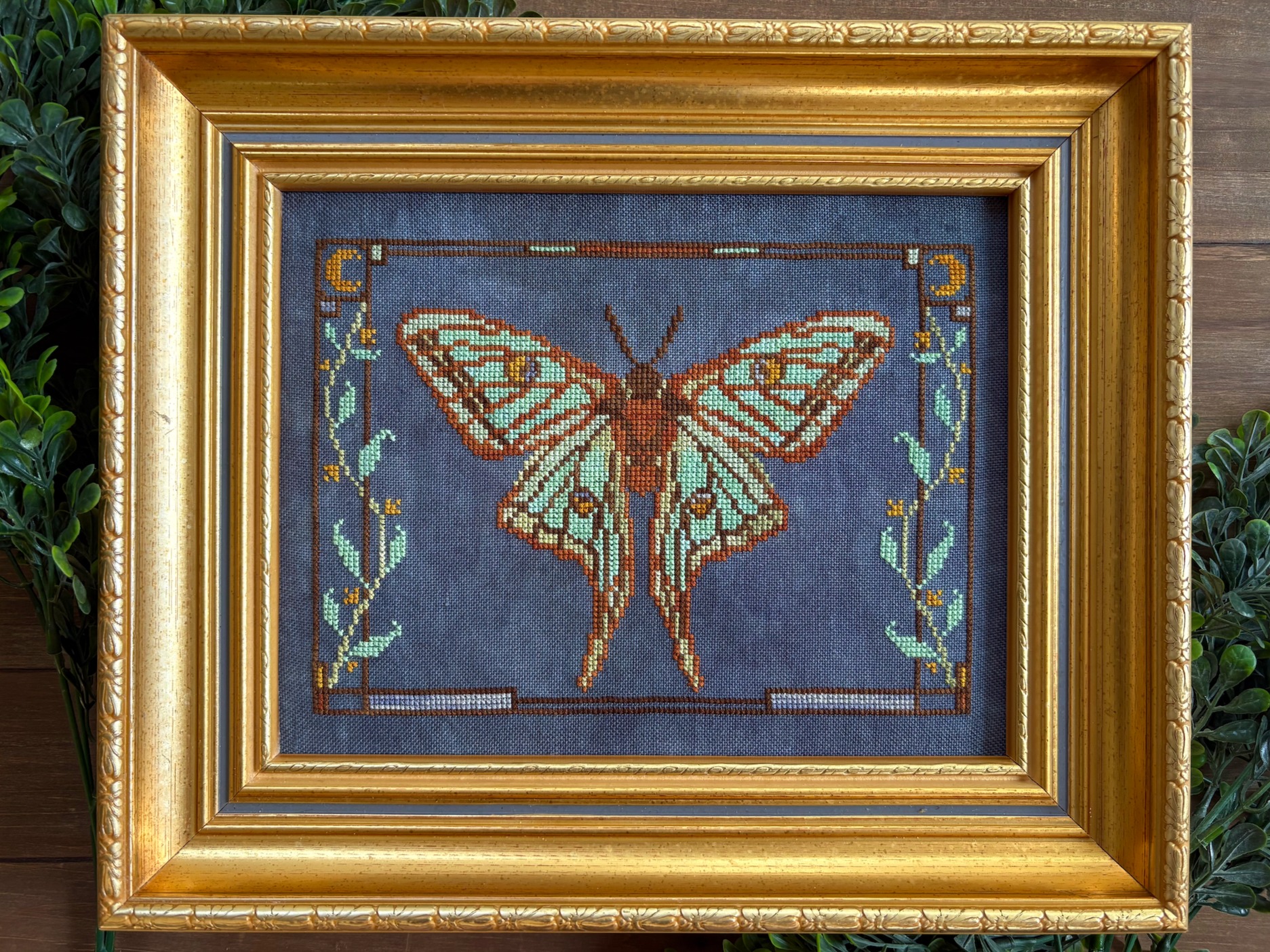 Spanish Moon Moth - Cross Stitch Pattern