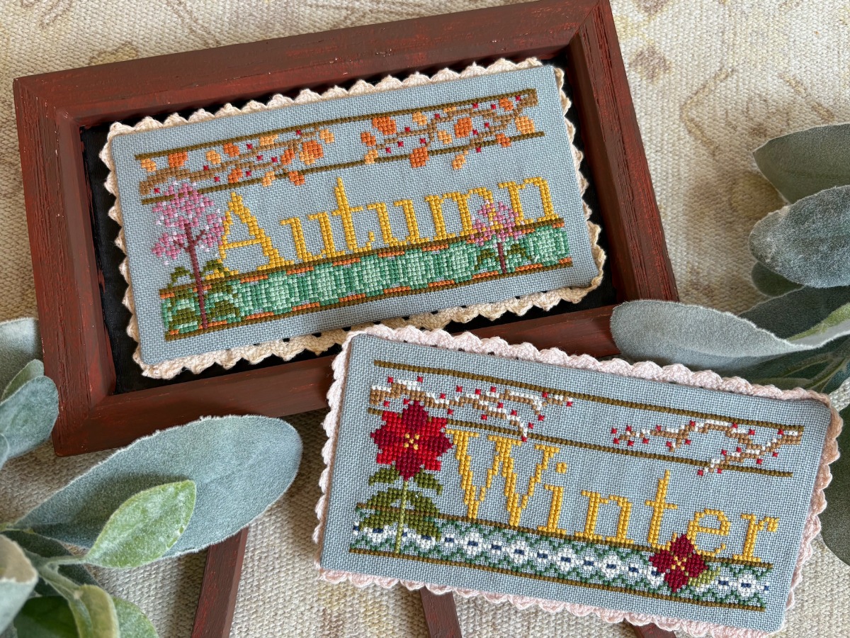 Seasonal Blooms: Autumn & Winter - Cross Stitch Pattern