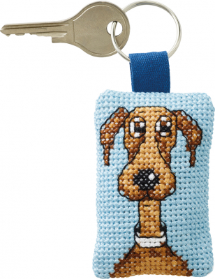 Dog Key Ring - Cross Stitch Kit
