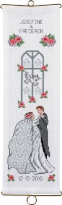 Wedding Announcement Bellpull - Cross Stitch Kit