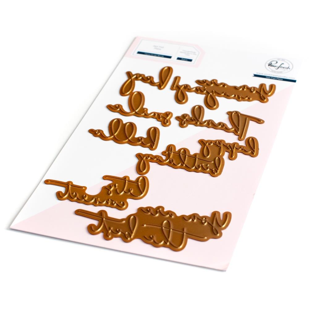 Fancy Script Words - Hot Foil Plate