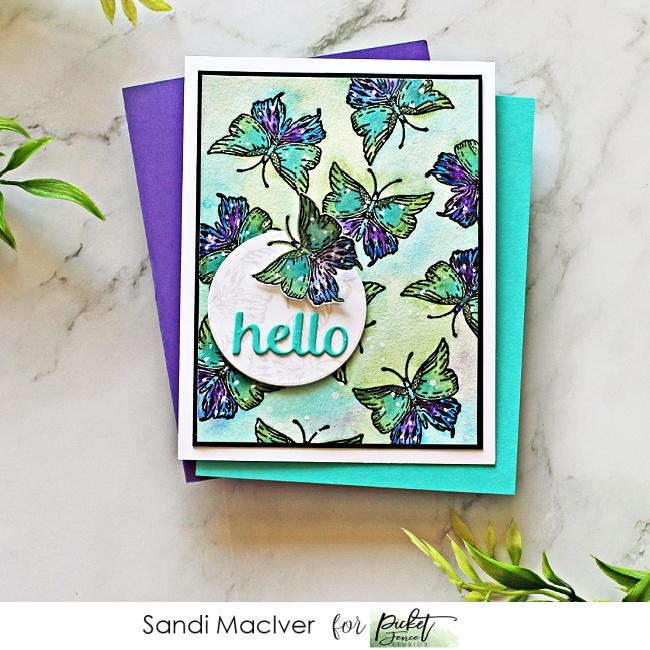 Beautiful Girls Flower Wreath - Stamp