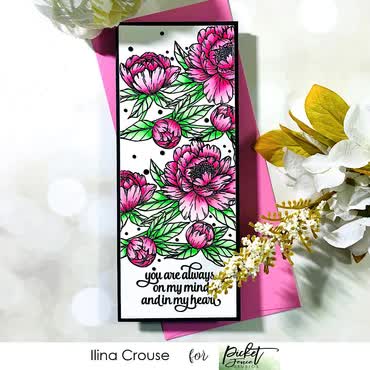 Wild Peonies - Clear Stamp