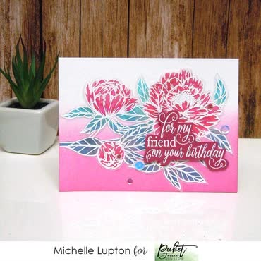 Wild Peonies - Clear Stamp