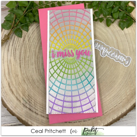 Slim Line Radial - Craft Stencil