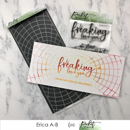 Slim Line Radial - Craft Stencil