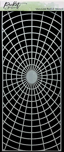 Slim Line Radial - Craft Stencil