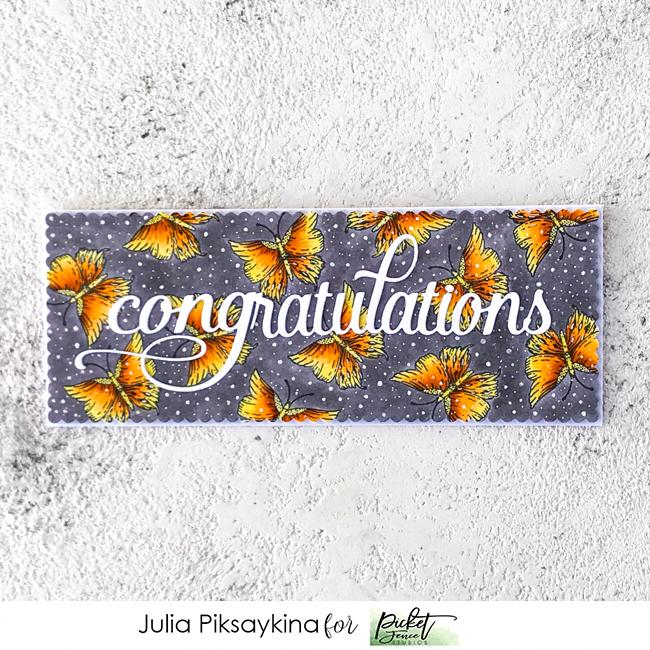 Slim Line Congratulations Word - Craft Die