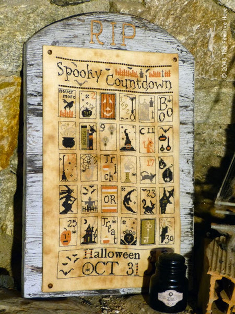 Spooky Countdown - Cross Stitch Pattern
