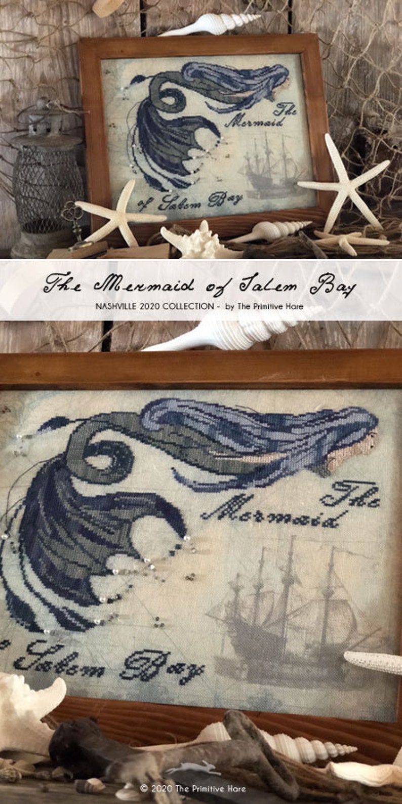 The Mermaid of Salem Bay - Cross Stitch Pattern
