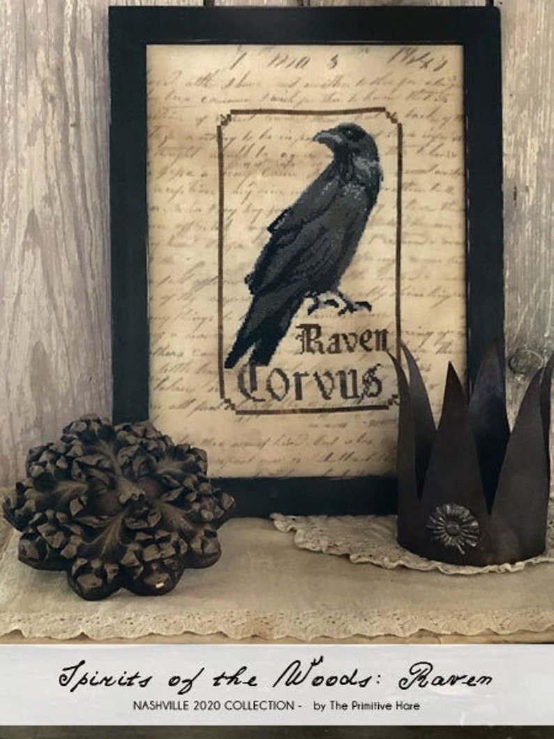 Raven - Spirit of the Woods - Cross Stitch Pattern