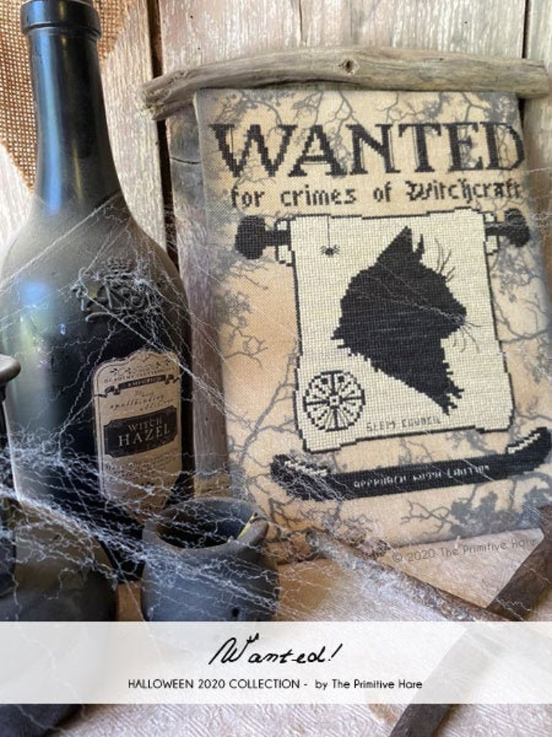 Wanted! - Halloween Cross Stitch Pattern