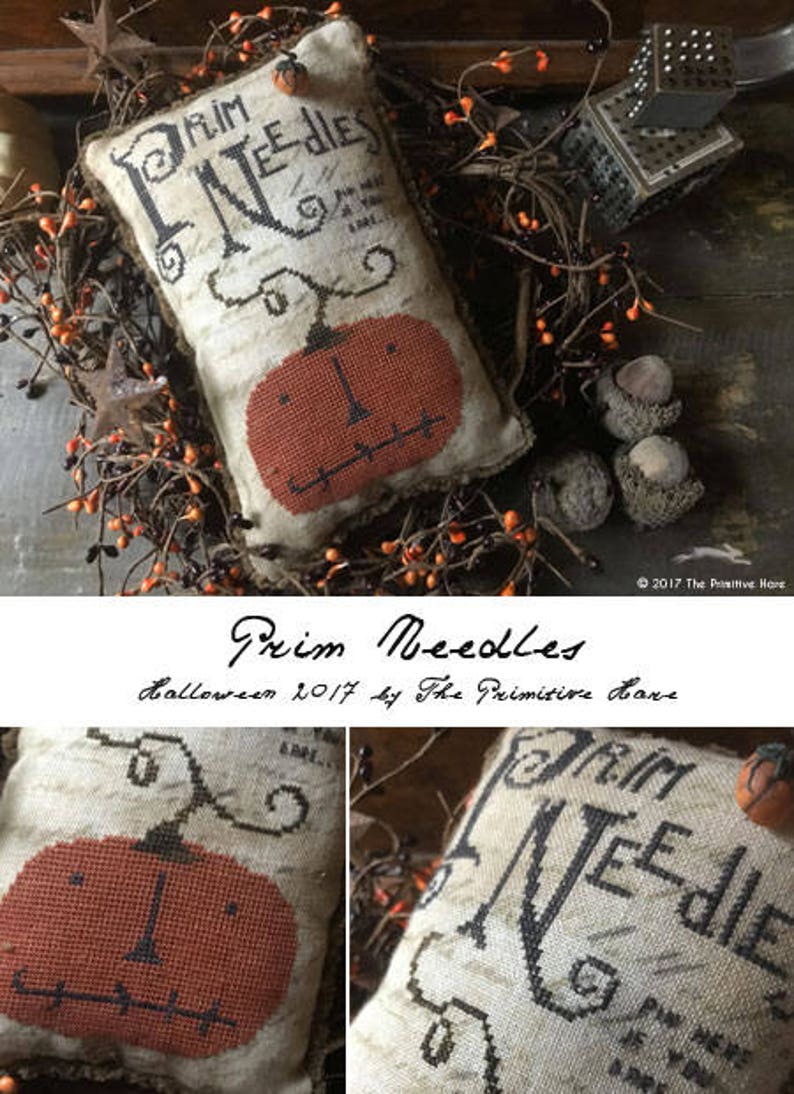 Prim Needles - Halloween Cross Stitch Pattern