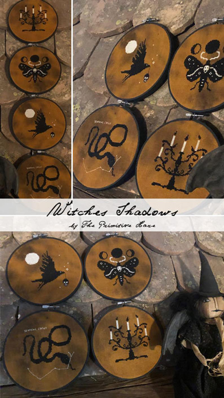 Witches Shadows - Halloween Cross Stitch Pattern