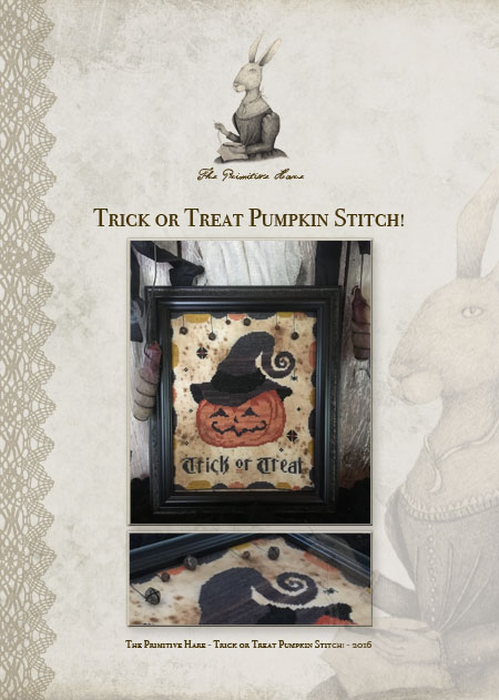 Trick Or Treat Pumpkin - Halloween Cross Stitch Patte