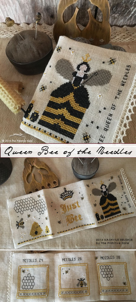 Bee Queen Of The Needles  - Cross Stitch Pattern