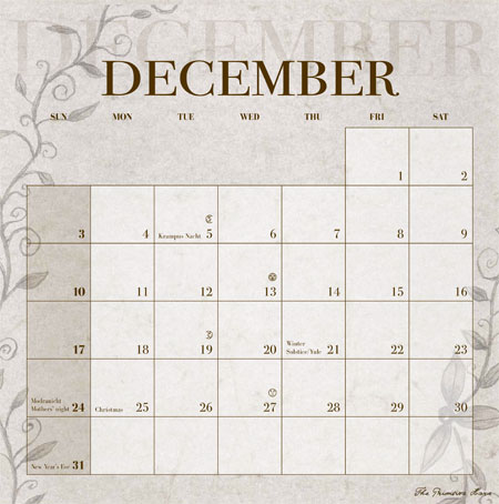 2023 Cross Stitch Calendar - Cross Stitch Pattern