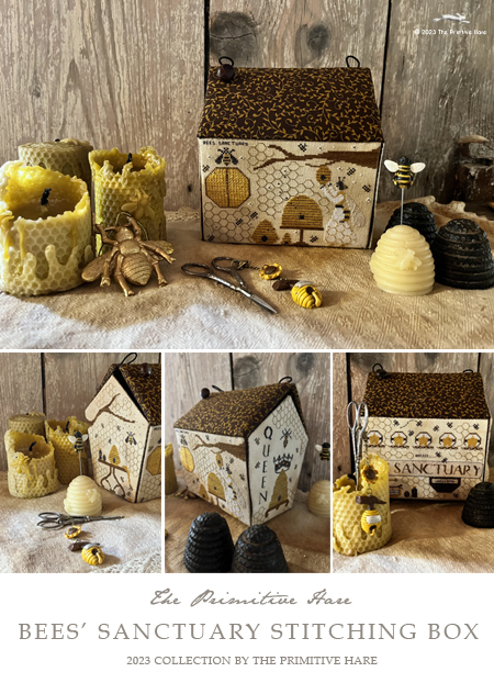 Bee's Sanctuary Stitching Box - Cross Stitch Pattern