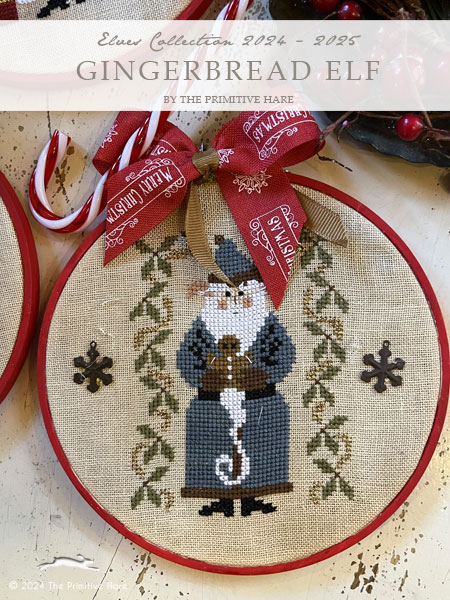 Gingerbread Elf - Christmas Cross Stitch Pattern
