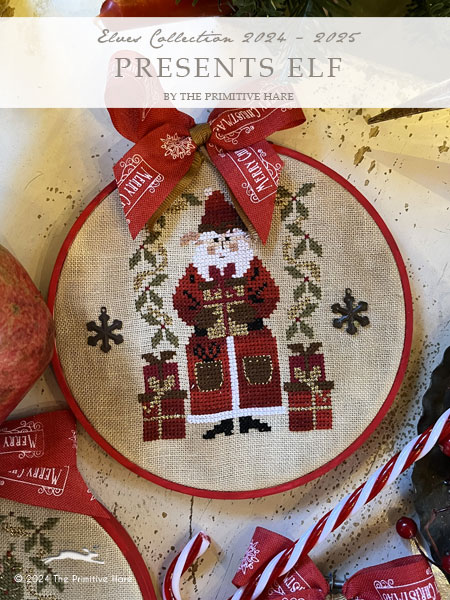 Presents Elf - Christmas Cross Stitch Pattern