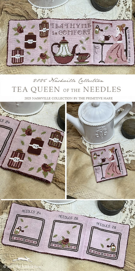 Tea Queen of the Needles - Cross Stitch Pattern