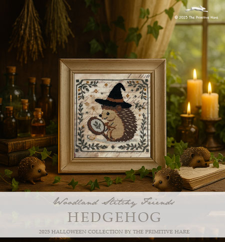 Woodland Stitchy Friends - Hedgehog - Cross Stitch Pattern