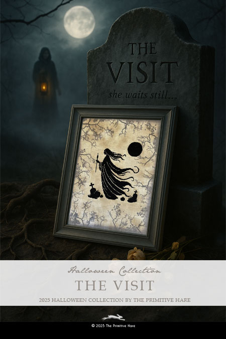 The Visit - Halloween Cross Stitch Pattern