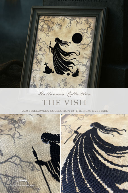 The Visit - Halloween Cross Stitch Pattern