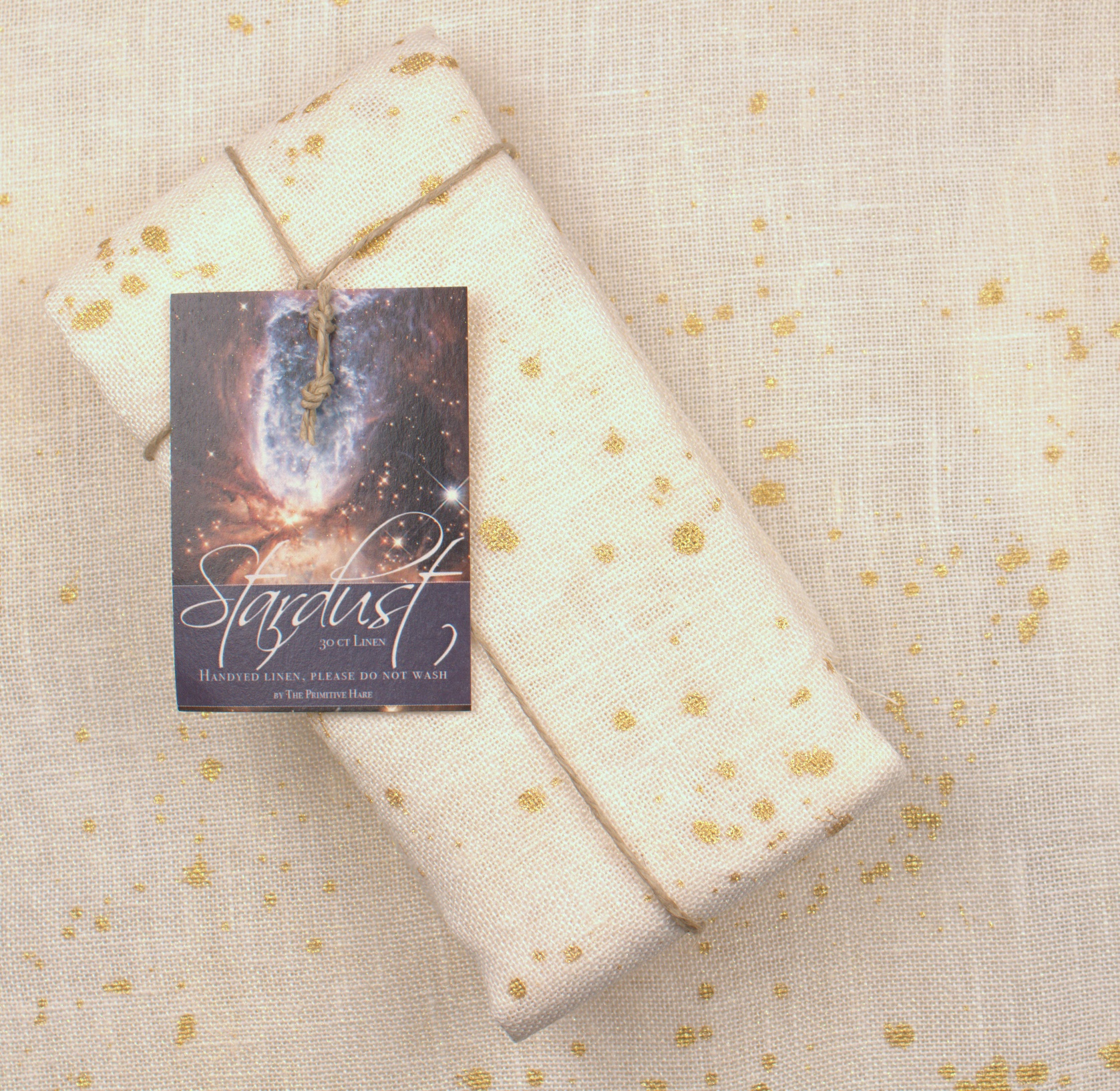 30 Count White Stardust Linen Big Cut