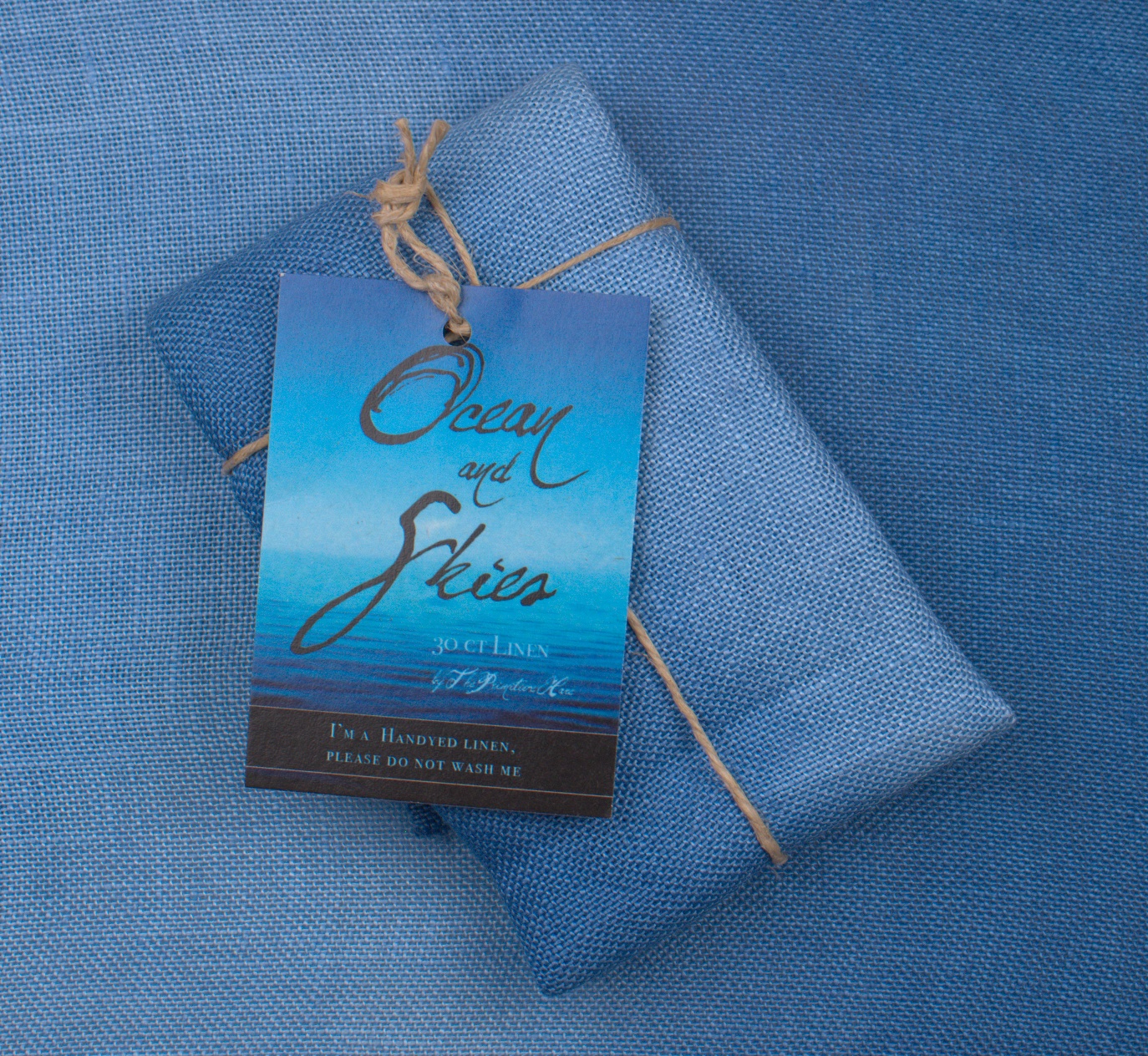 30 Count Ocean and Skies Linen Standard Cut